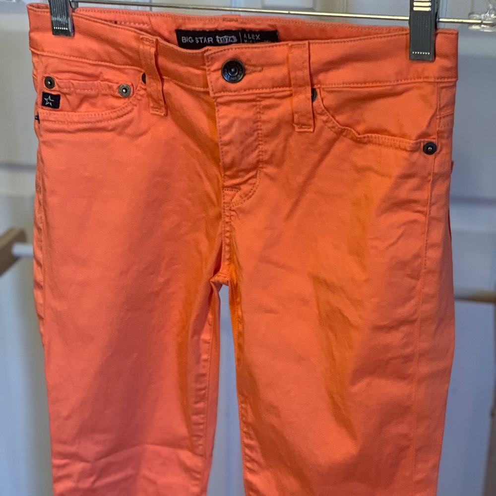 Big Star mid rise fit skinny pants - orange